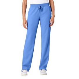 Jaanuu Xenos Women's 5-Pocket Classic Mid-Rise Scrub Pant - Ceil Blue L