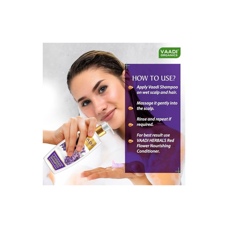 Lavender with Rosemary Extract Shampoo - Intensive Repair Shampoo -