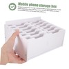 Kichvoe Cell Phone Holder Storage Box Desk Organizer for Classroom