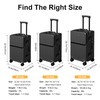 AIWEINY Zipperless Luggage, Polycarbonate Aluminum Hard Shell, Expandable Carry-On Suitcase