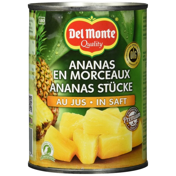 Del Monte Pineapple Pieces in Juice, Pack of 1 (1