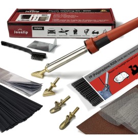 JOUNJIP Plastic Welding Kit Deluxe - UL Certified - 17 Pc Aluminum Repair Tap...