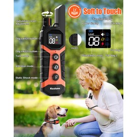SurMountor Dog Shock Collar - 4000FT Dog Training Collar with Remote Innovative IP67 Waterproof with 3 Training Modes, Rechargeable E-Collar for Dogs Large Medium Small All Breeds 5-120lbs