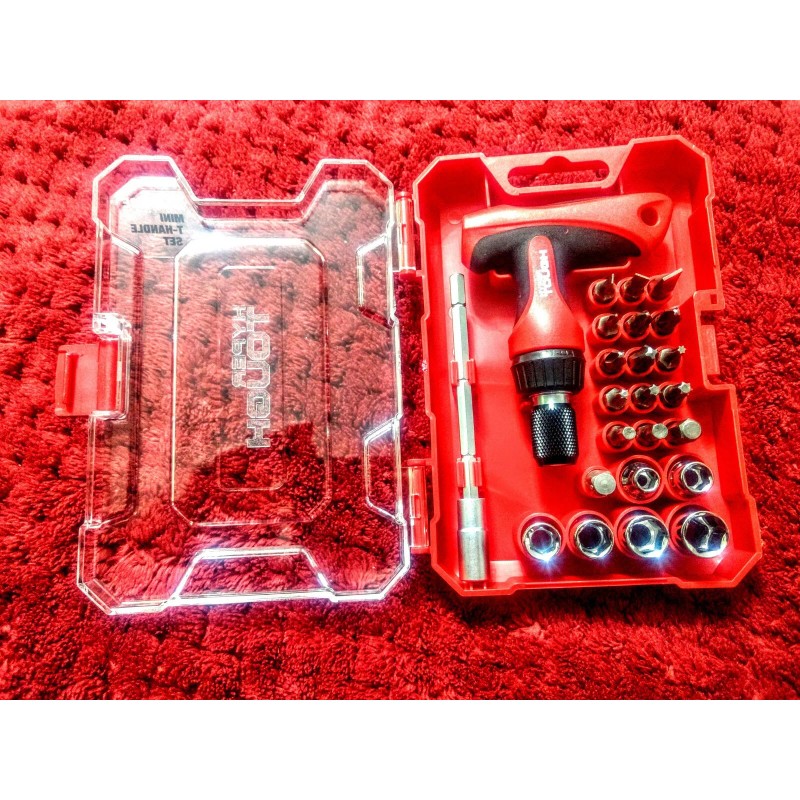 Hyper Tough 24pc Mini T-Handle Set,ratchet,ex