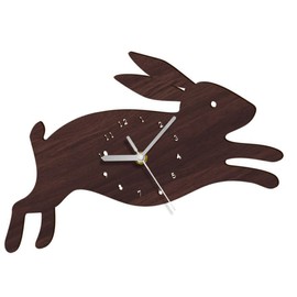 STOBAZA Boho Style Rabbit Wall Clock Mute Wall Clock Decor for Living Room Home Decor
