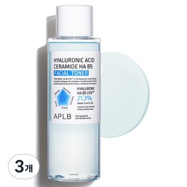 APLB Hyaluronic Acid Ceramide HA B5 Facial Toner, 3 Pieces, 160ml / APLB 히알루론산 세라마이드 HA B5 페이셜 토너, 3개, 160ml