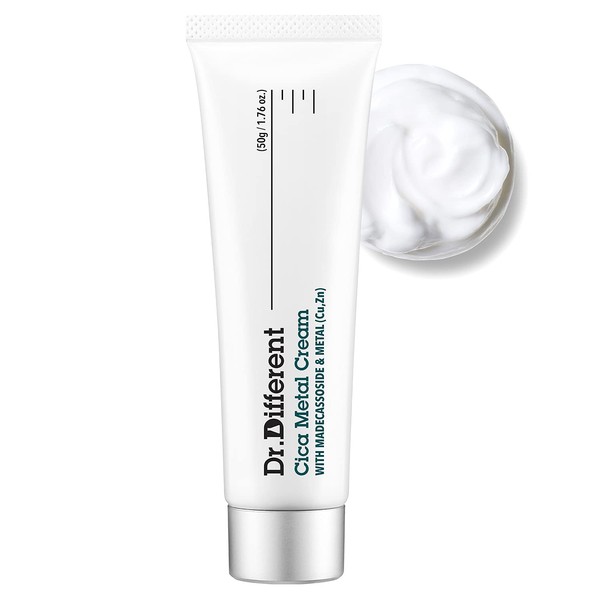 Dr.Different Cica Metal Cream - Madecassoside Soothing Face Cream for