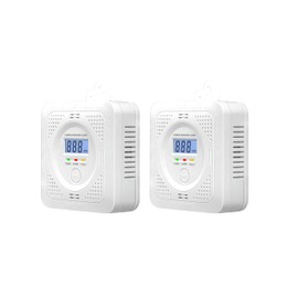 Carbon Monoxide Detectors, 2pcs CO Alarm Detector, Carbon Monoxide Alarm(Batteries NOT Included)