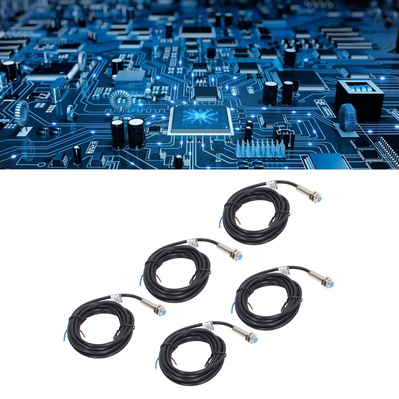 5Pcs Proximity Sensor Approach Switch 4‑24VDC NPN Normally Open for