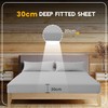 Sunshine Comforts Egyptian Cotton Fitted Sheets Breathable, Anti Wrinkle 30cm
