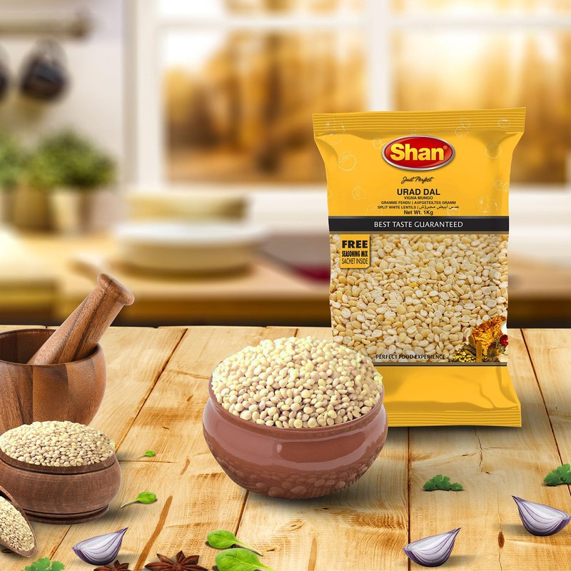 Urad Dal (Split White Lentil) 2lb (Shan Brand)