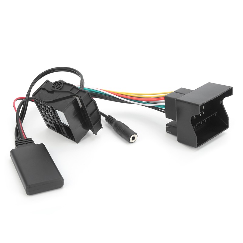 59.1in Bluetooth 5.0 AUX Cable Audio Adapter with Microphone Fit