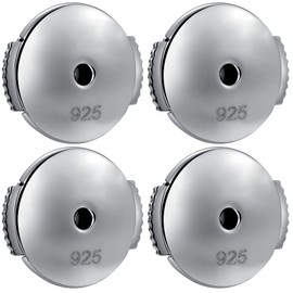 Earring Backs Replacement Locking Earring Backs for Studs 925 Sterling Silver Earring Backs Earring Lifters Back Hypoallergenic Post Earring Backs White Gold Earring Back for Droopy Ears