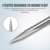 HUHAO 5pcs V Router Bits 20-90 Degree Engraving Bits 1/8