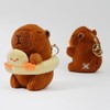 Clearstone Capybara Plush Keychain Chavimaru Swim Ring (Duck) 13cm Brown