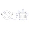 6 Pack Sink Overflow Ring, Bathroom Kitchen Sink Basin Trim,