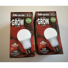 Miracle LED 2-Pack Miracle LED ULTRA Grow Lite Replaces 150w Hydroponic Agriculture