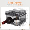 Lifewit Plastic Stackable Wine Rack for refrigerator, Cabinet, Countertop,Wine Bottle