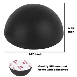 1.25" Silicone Hemisphere Bumpers Isolation Feet Rubber Non-Skid Speaker Pads with Adhesive Record Player Audio Isolation Pads for Small Speaker Spikes,Turntable,Amplifiers,Subwoofer,Monitors,Decks