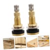Parliky 2 Pcs Tubeless Tractor Valve Stems Lightweight Air Valve