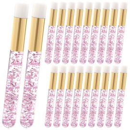 Pack of 20 Eyelash Shampoo Brush Blackhead Removal Brush Eyelash Extension Cleaning Brush Nose Pores Deep Cleaning Brush Peel Off Eyelash Brush
