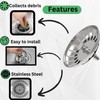 tifanso Kitchen Sink Strainer Plug 304 Stainless Steel Thicken for