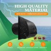 10 Inch Black Hooded Wall Vent Cover with Screen and