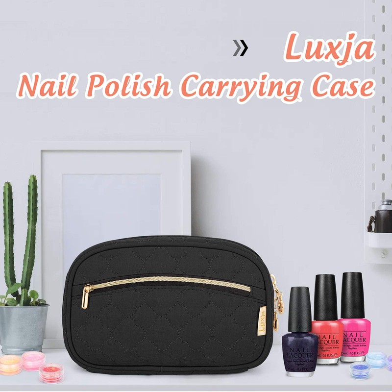 LUXJA Nail Polish Case - Holds 10 Bottles (15ml -