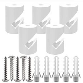 ZOHAR Wall and Ceiling Pins for Textile Cables Ceiling Mounts Monkey Swings Surface-Mounted Cable Holder for Lamps DIY with Screws and Dowels