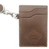 Orobianco Pass Case with Reel Brown OROBIANCO ORHO-010 ID Case