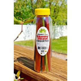 NATURZ BEEZ HONEY STICKS 20 Honey Straws KOSHER ASSORTED FLAVORS PURE USA HONEY INSIDE Each