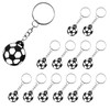 Jagowa 12Pcs Soccer Keychain Sports Mini Creative PVC Kids Soccer