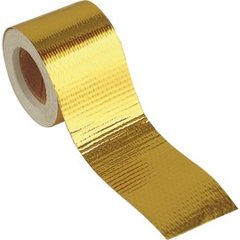 Design Engineering 10396, Inc. Reflect-A-Gold 2" x 15' High-Temperature Reflective, Adhesive-Backed, Insulation Tape/Wrap. Made in America.