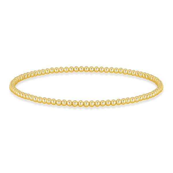 Philip Jones Gold Plated Beaded Stretch Bracelet