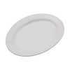 Everyday White Porcelain Oval Serving Platter, 16 Inch Large Turkey