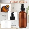 6 Pcs 120ml/4oz Amber Glass Spray Bottle Empty Perfume Bottles