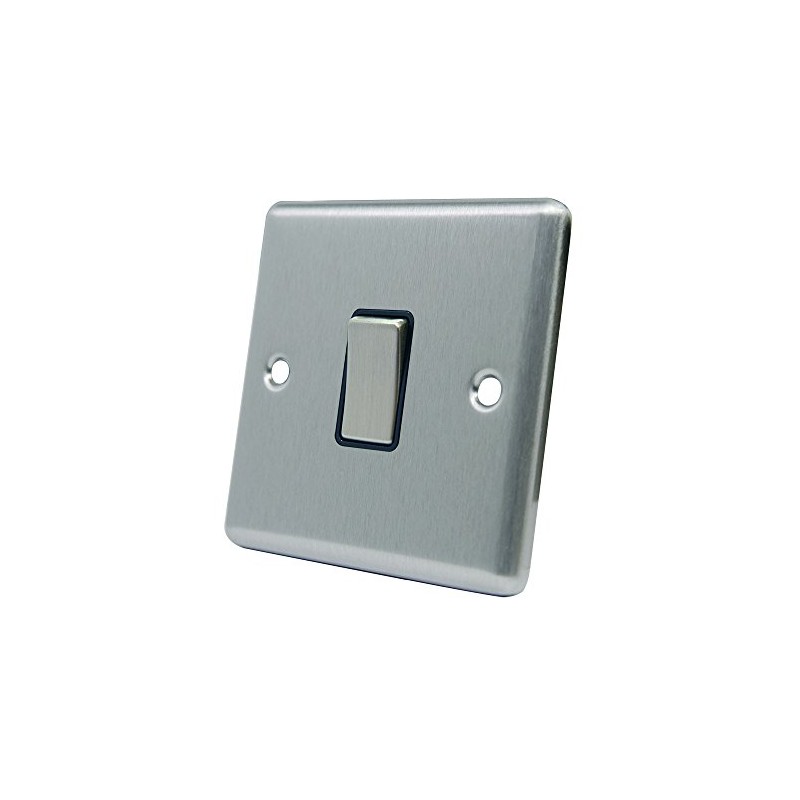 AET CSC1GSWIBS Satin Chrome Classical Black Insert Metal Rocker Switch-10