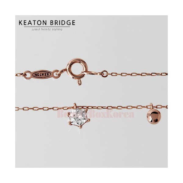 KEATON BRIDGE Hexagon Circle Necklace 1ea, Color:14K Pink Gold
