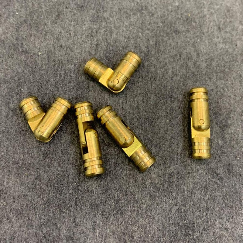 20 Pcs Mini Size Brass Cylindrical Concealed Hinge Barrel Hidden