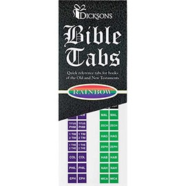 Rainbow Quick Reference Adhesive Old and New Testament Bible Indexing Tabs