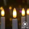 FREEPOWER 6PCS Flameless Window Candles with Gold Candle Holders, Battery
