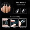 Almond Shaped Nail Tips 500pcs Clear Acrylic Long Nails Full