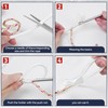 Rope Splicing Tools,Stainless Steel Line Braiding Set Tool Include 5