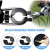 4PCS Handlebar Gasket Adapter, Rubber Gasket, Bicycle Handlebar 31.8 to