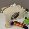 'Banded Rugby Ball' Canvas Wash Bag/Makeup Case (CS00044284)
