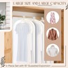 Chunful 60" Clear Garment Bags for Hanging Clothes 4-Pack Dust-Proof
