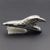 XKMT-Chrome Front Fender Bonnet Eagle Head with Red Eyes [B01B269DYY]