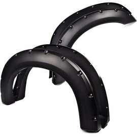 G-PLUS Fender Flares Compatible with Ford F250 F350 Super Duty 1999-2007 (Fit Styleside Bed Only,Not Fit Dually Models) Flares Pickup Truck Pocket Rivet Style Smooth Trim Guards Wheel Flares 4Pcs