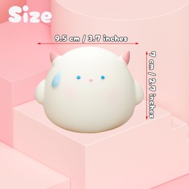 funnysquee Cute Horned Monster Squishies Toy,Stress Balls for Kids Adults,Small Monster Stress Relief Squeeze Toys for Kid Christmas Thanksgiving Birthday Gift Collect