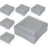SKIR'CO (6 pieces) fence post caps, square, 80 x 80
